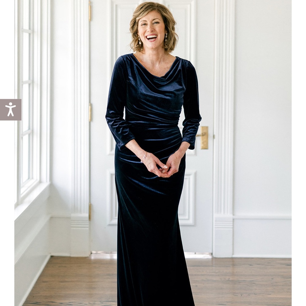 Mother of the bride dress. 
It’s their Esther Velvet Dress